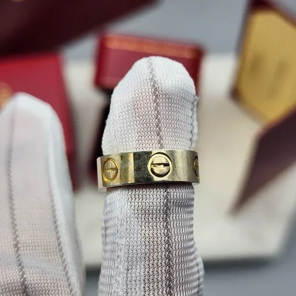 Cartier Love 18k Yellow Gold Trinity Ring Size 52 - Picture 6 of 10